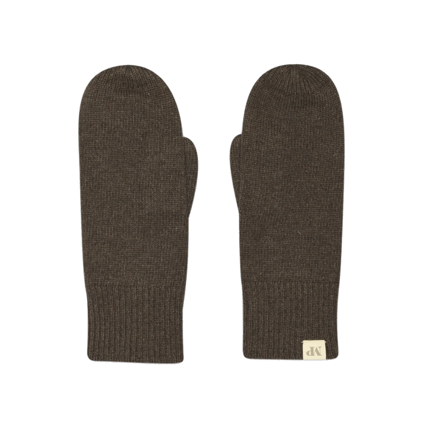 Helsinki Mittens, Brown Melange
