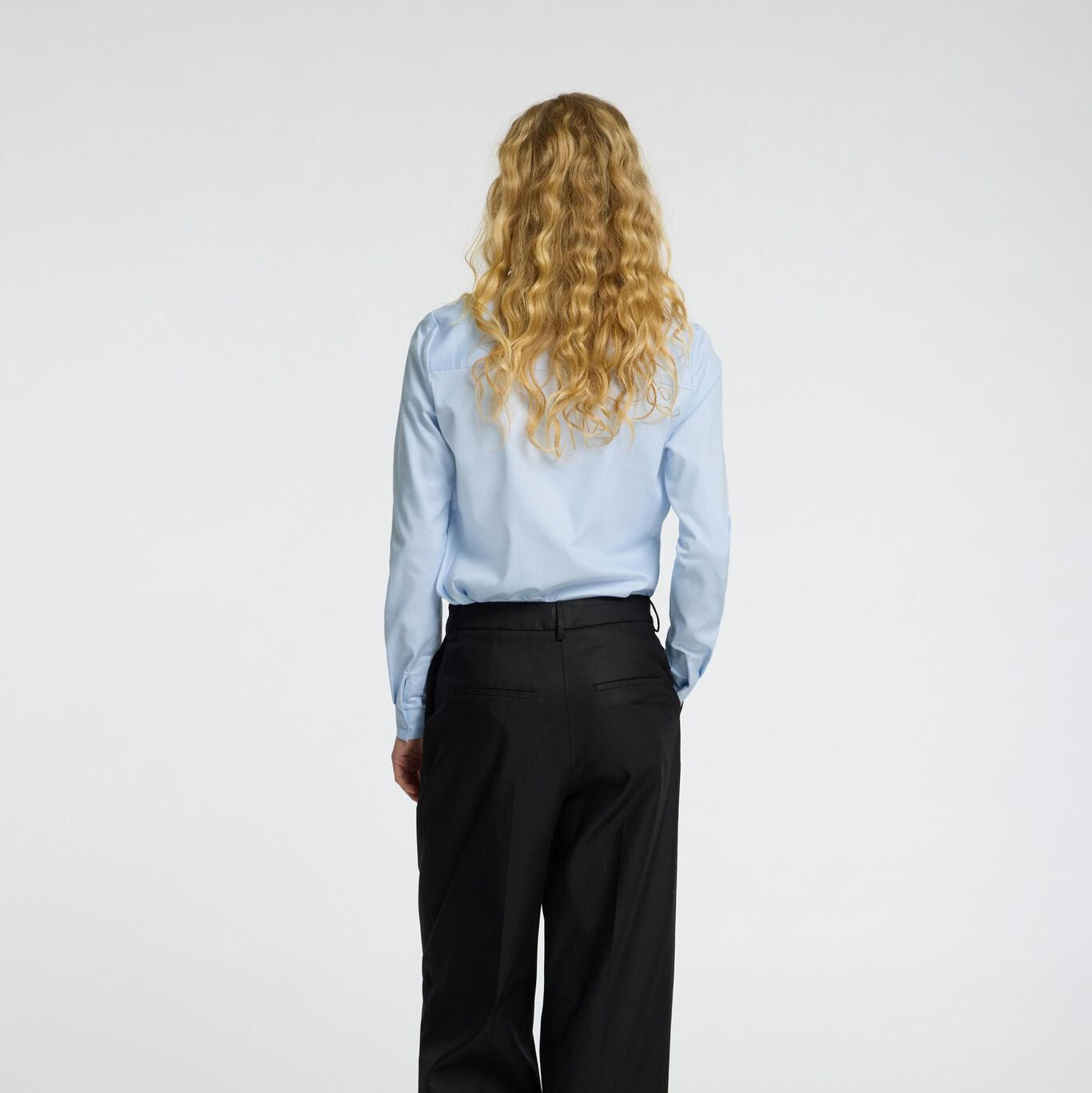 Selected Romie Fitted Shirt, Light Blue
