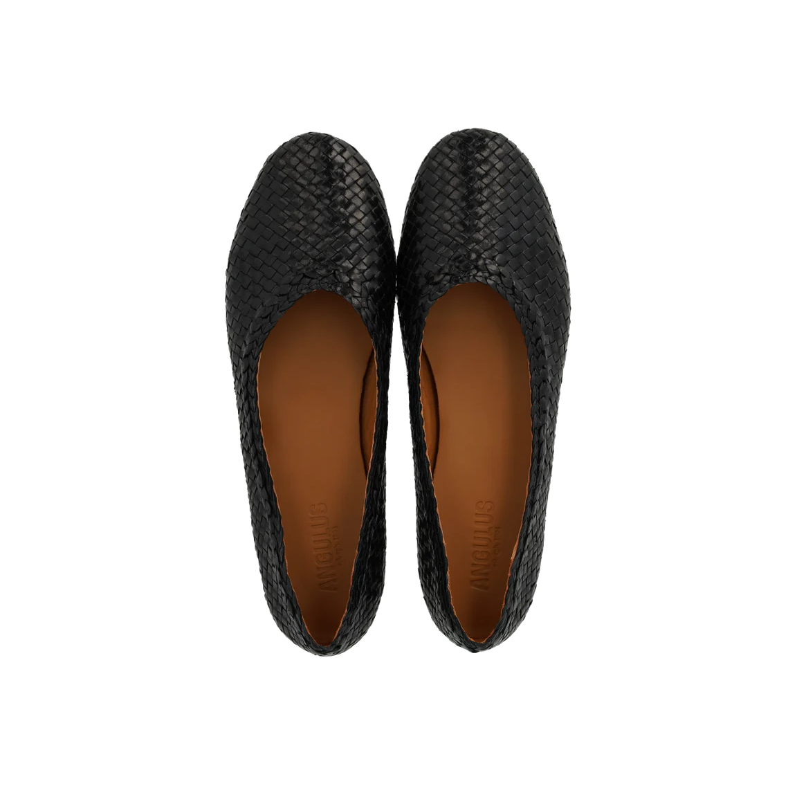 Angulus 1701-101-2072 Håndflettet Ballerina, Black