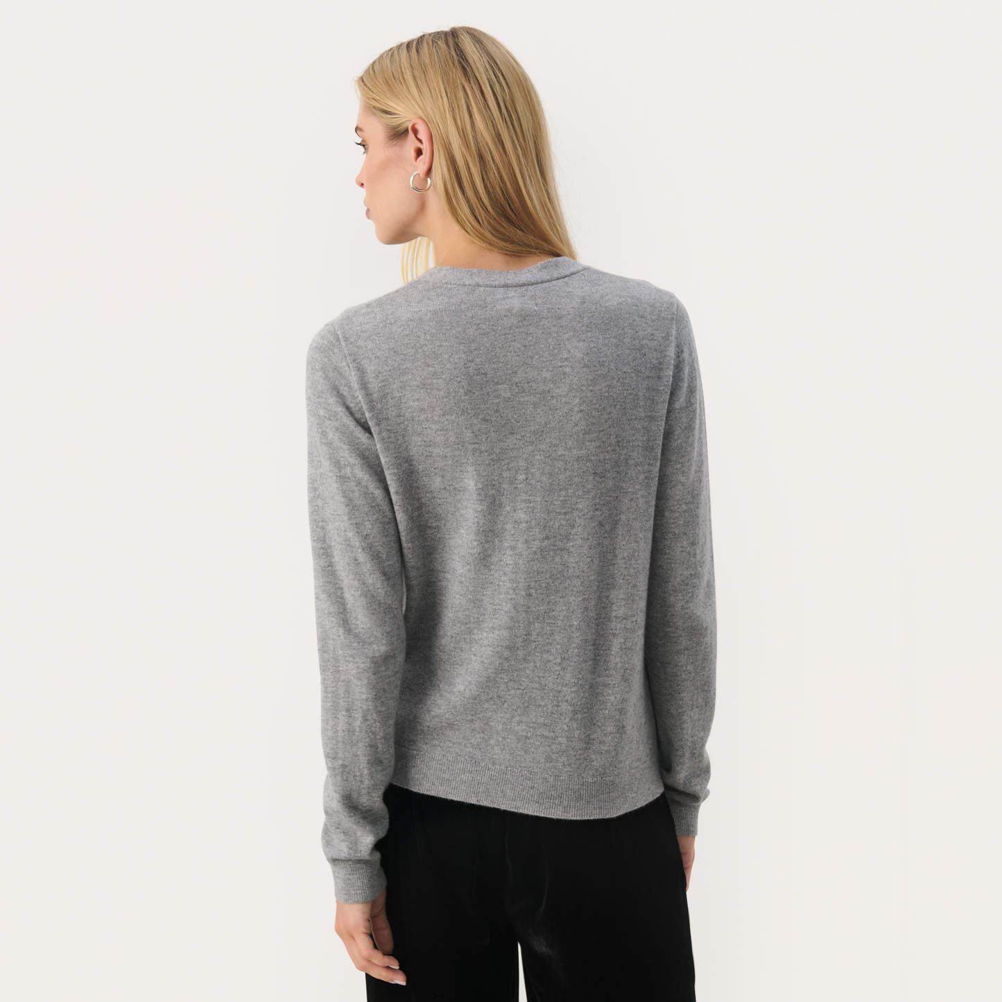 Part Two Cardigan EsmiPW, Grey Melange