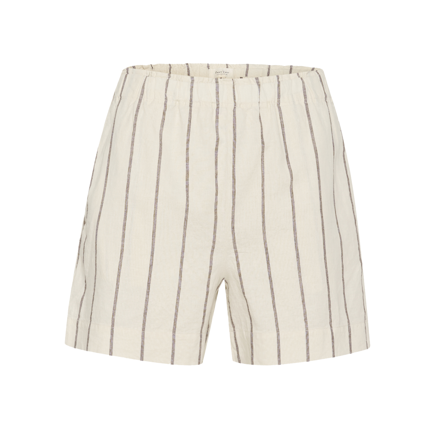 Part Two Rigge Shorts, Eggnog and Brown Stripe
