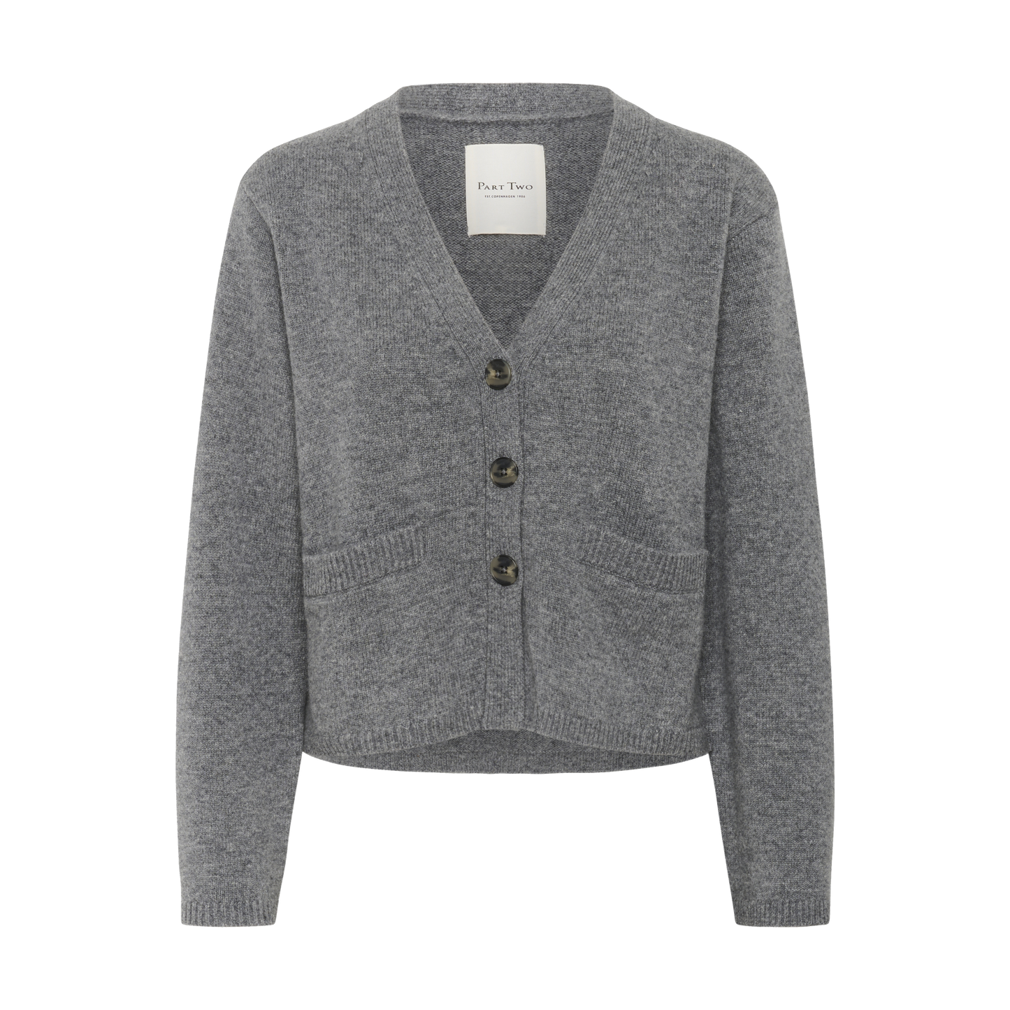 Part Two Sveva Cardigan, Medium Grey Melange