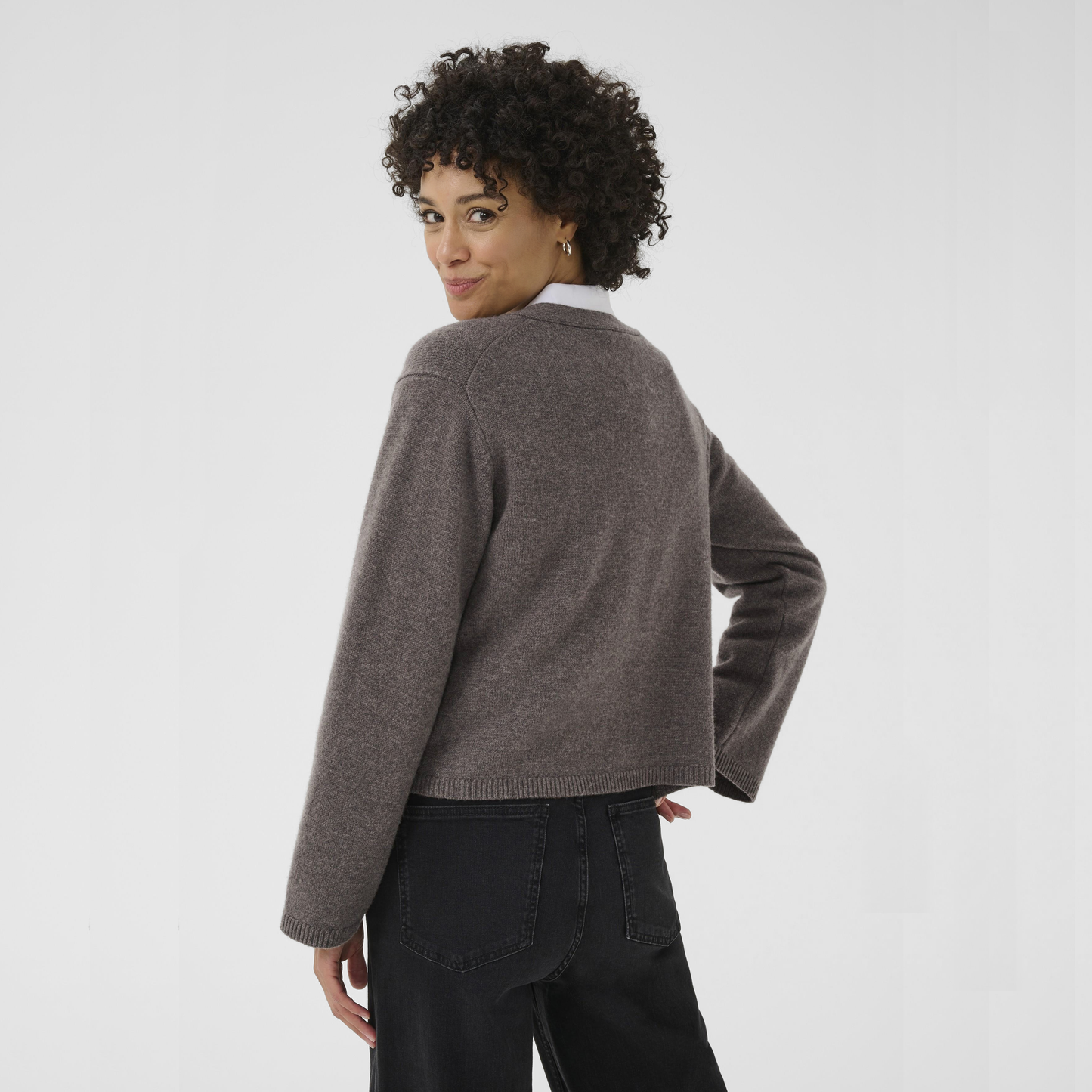 Part Two Sveva Cardigan, Falcon Melange