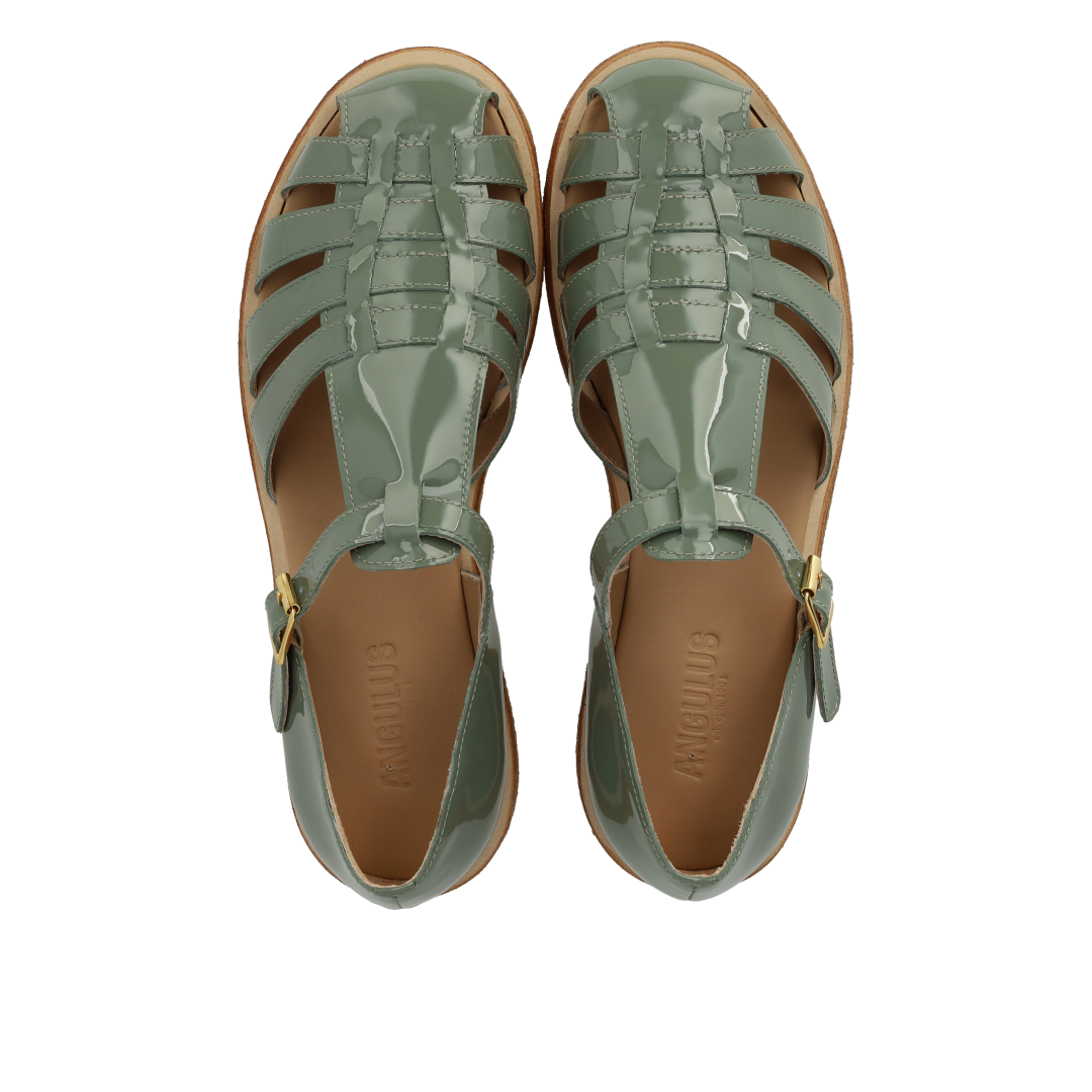 Angulus Lukket Sandal 5516-301, Sage Green