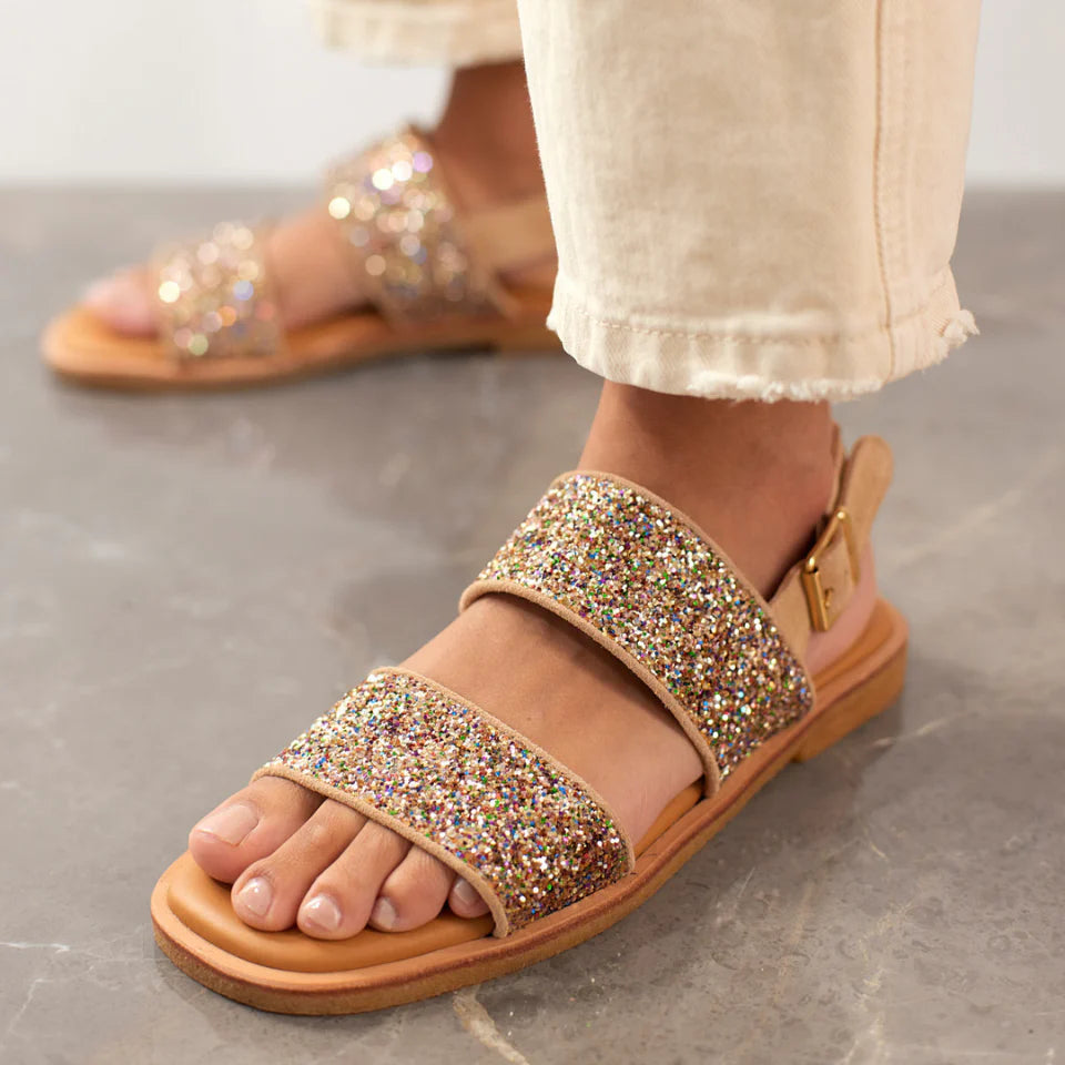 Angulus Glitter sandal, Multiglimmer