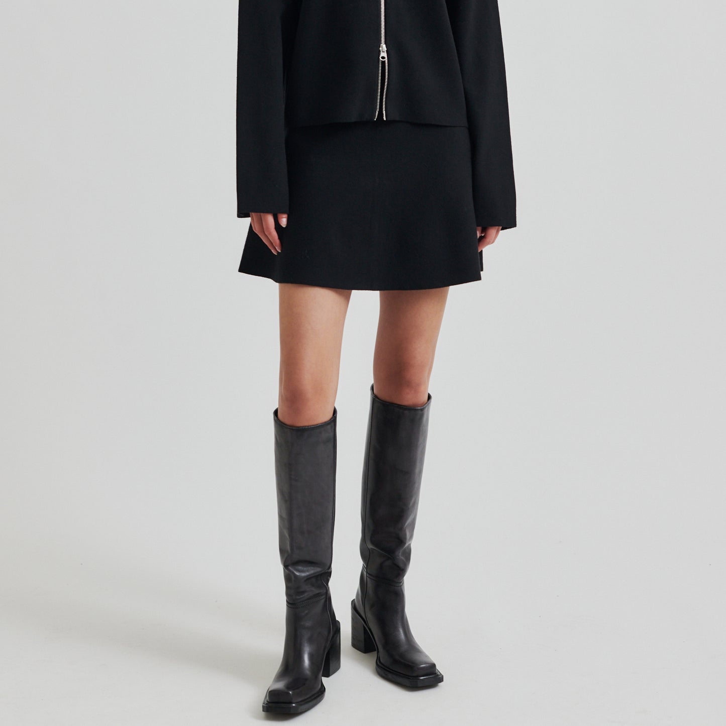 Second Female 58957 Opaya Knit Skirt, Black