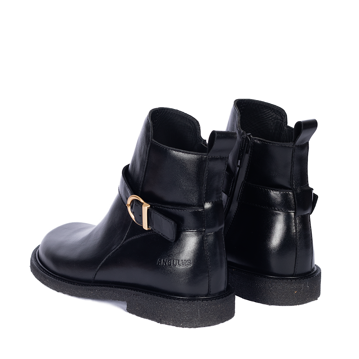 Angulus 7827-102-1604 Støvle med spænde, Black