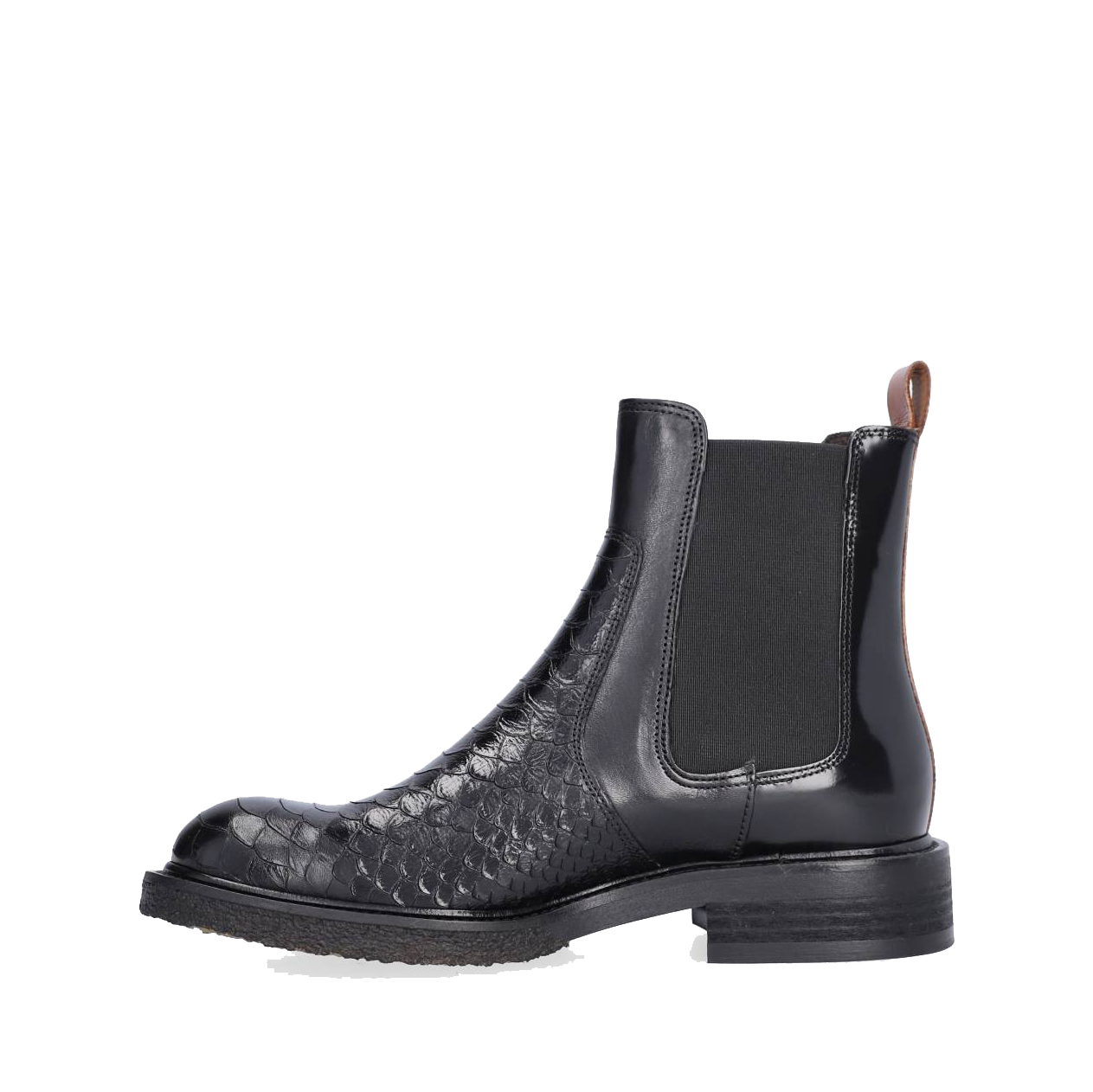 Billi Bi A7118 Støvle, Black pyton/palisandro