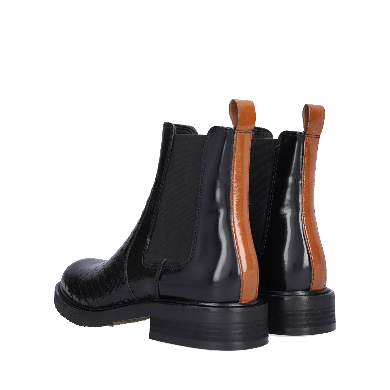 Billi Bi A7118 Støvle, Black pyton/palisandro
