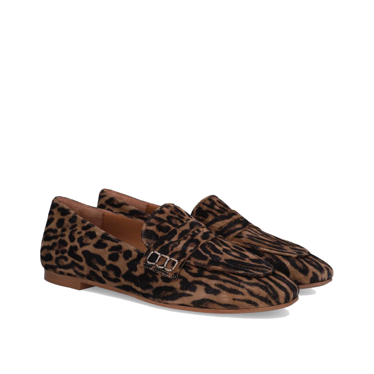 Billi Bi A7978 Loafer, Leopardo cuoio Suede