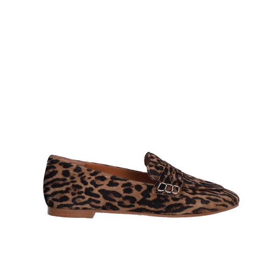 Billi Bi A7978 Loafer, Leopardo cuoio Suede
