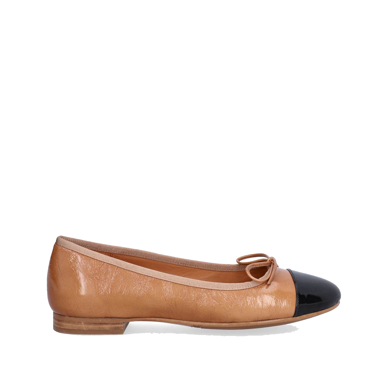 Billi Bi A8041 Håndlavet ballerina, Black patent/Cammeo