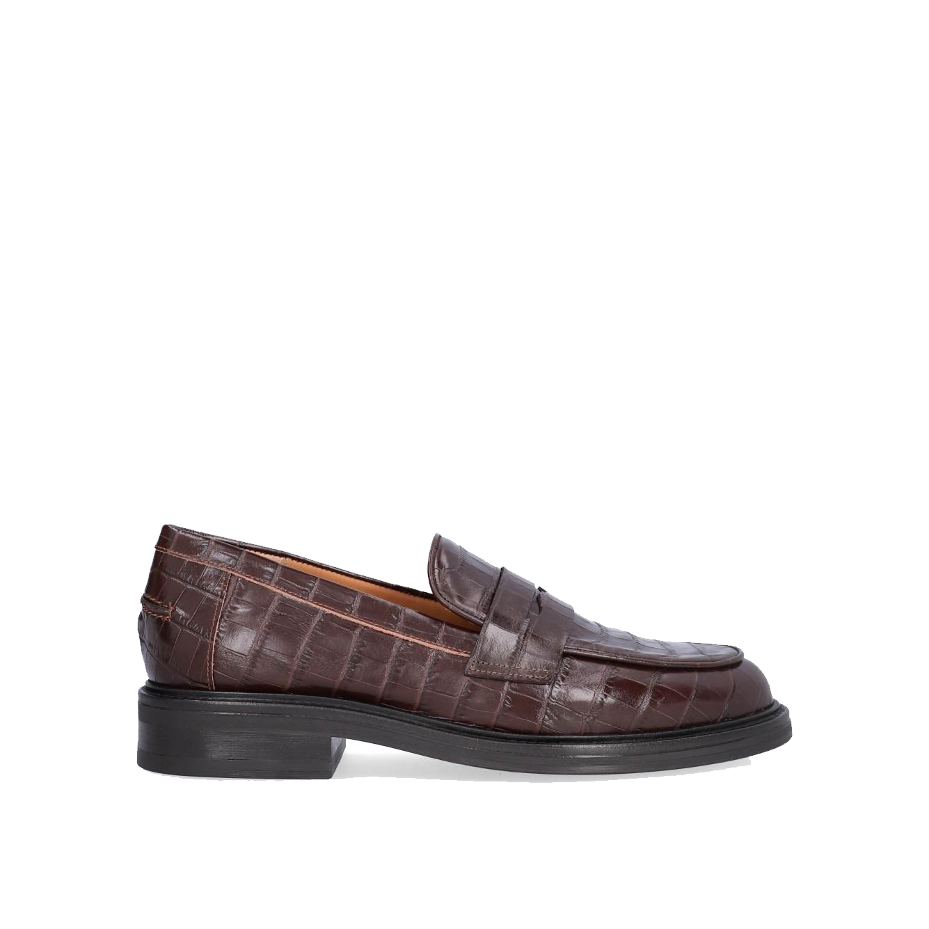 Billi Bi A9300 Håndlavet Loafer, Espresso Croco