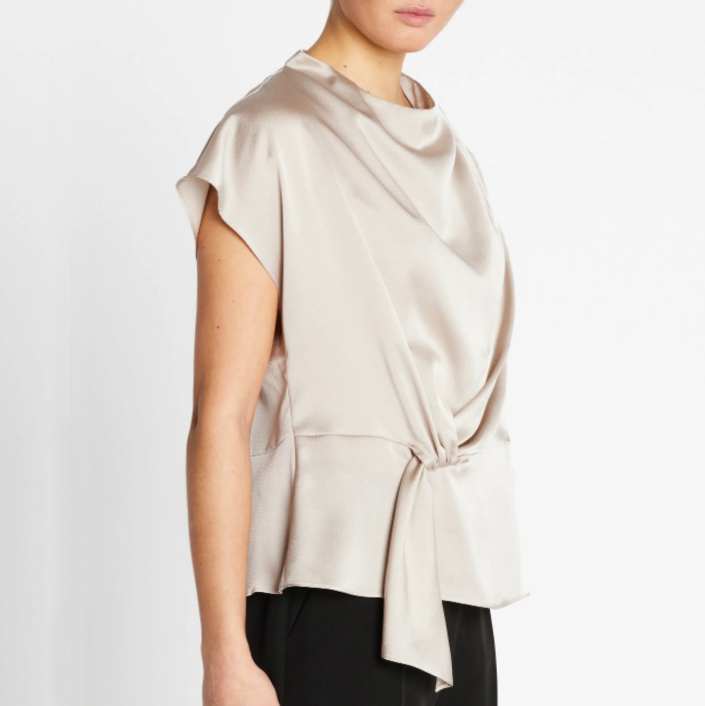 Bruuns Bazaar Acacia Tinja Bluse, Silver Cloud