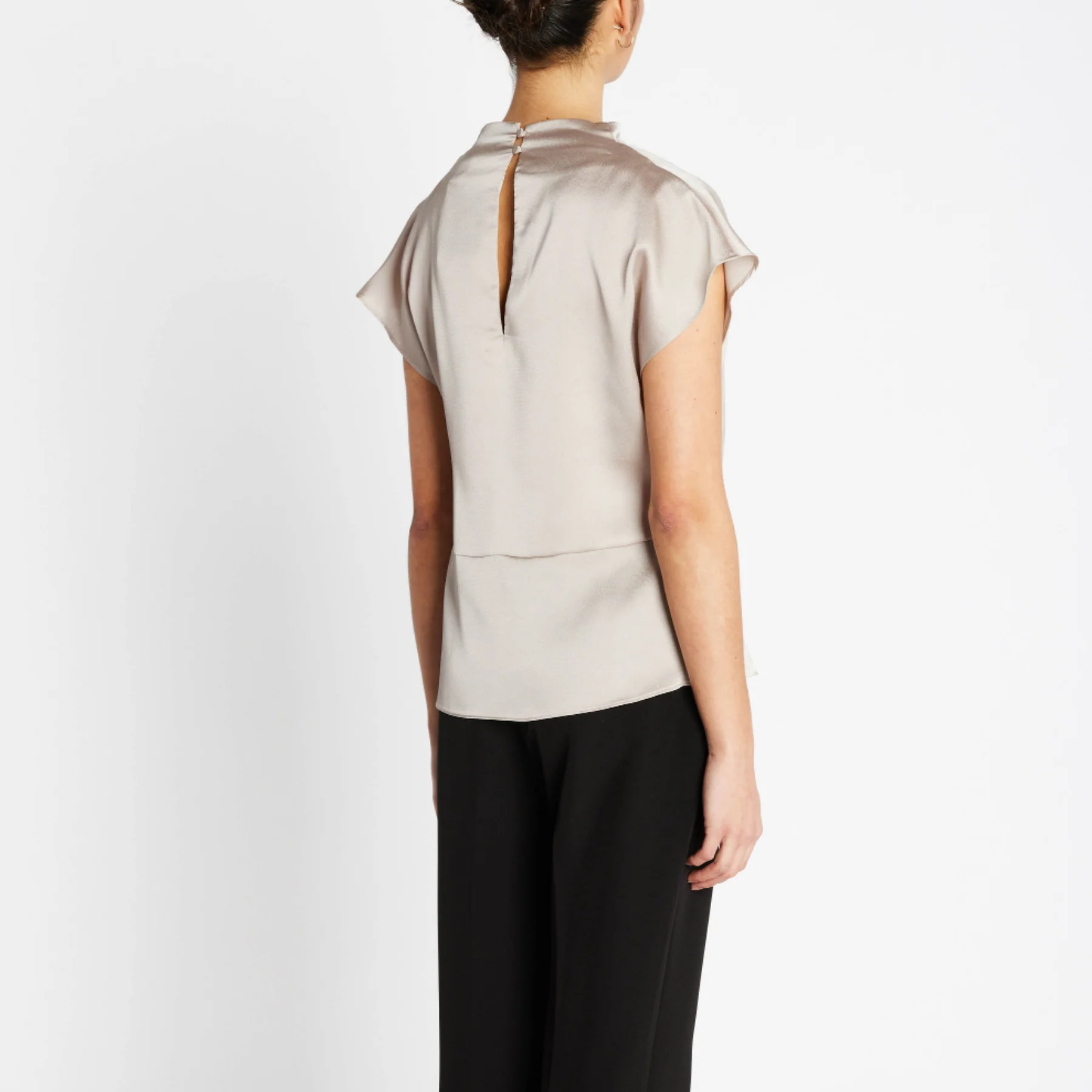Bruuns Bazaar Acacia Tinja Bluse, Silver Cloud