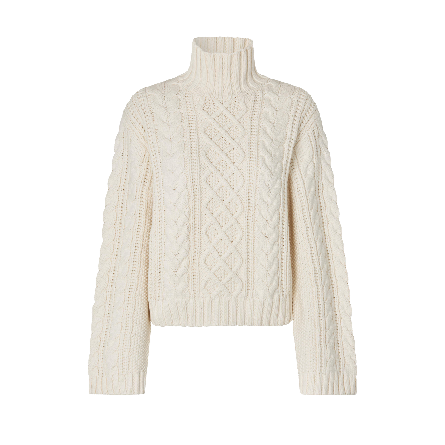 Second Female Auburn Knit T-Neck, Jet Stream