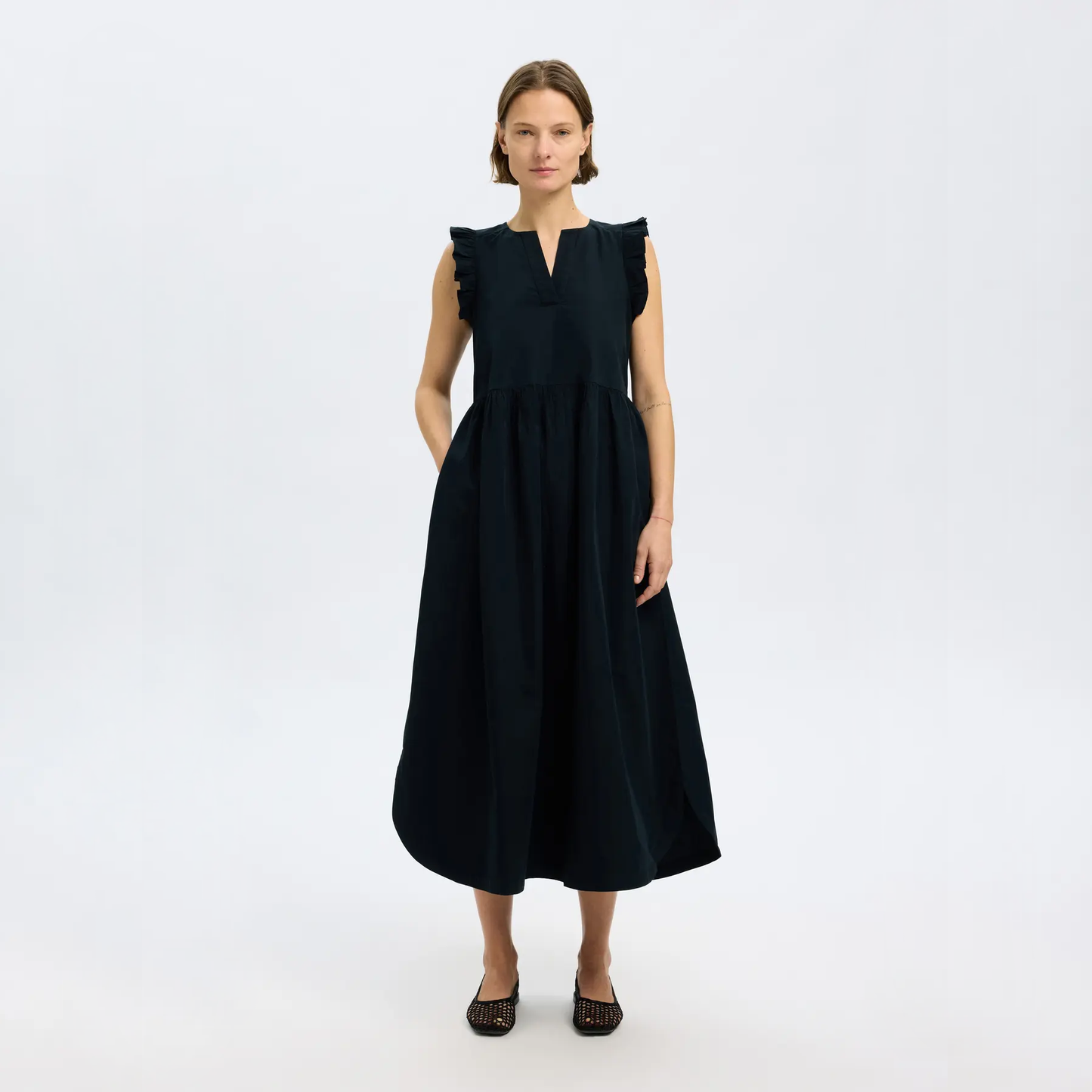 Selected Blair-Ida Long Dress, Black