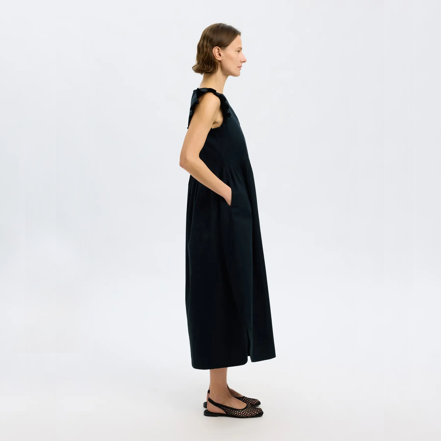 Selected Blair-Ida Long Dress, Black