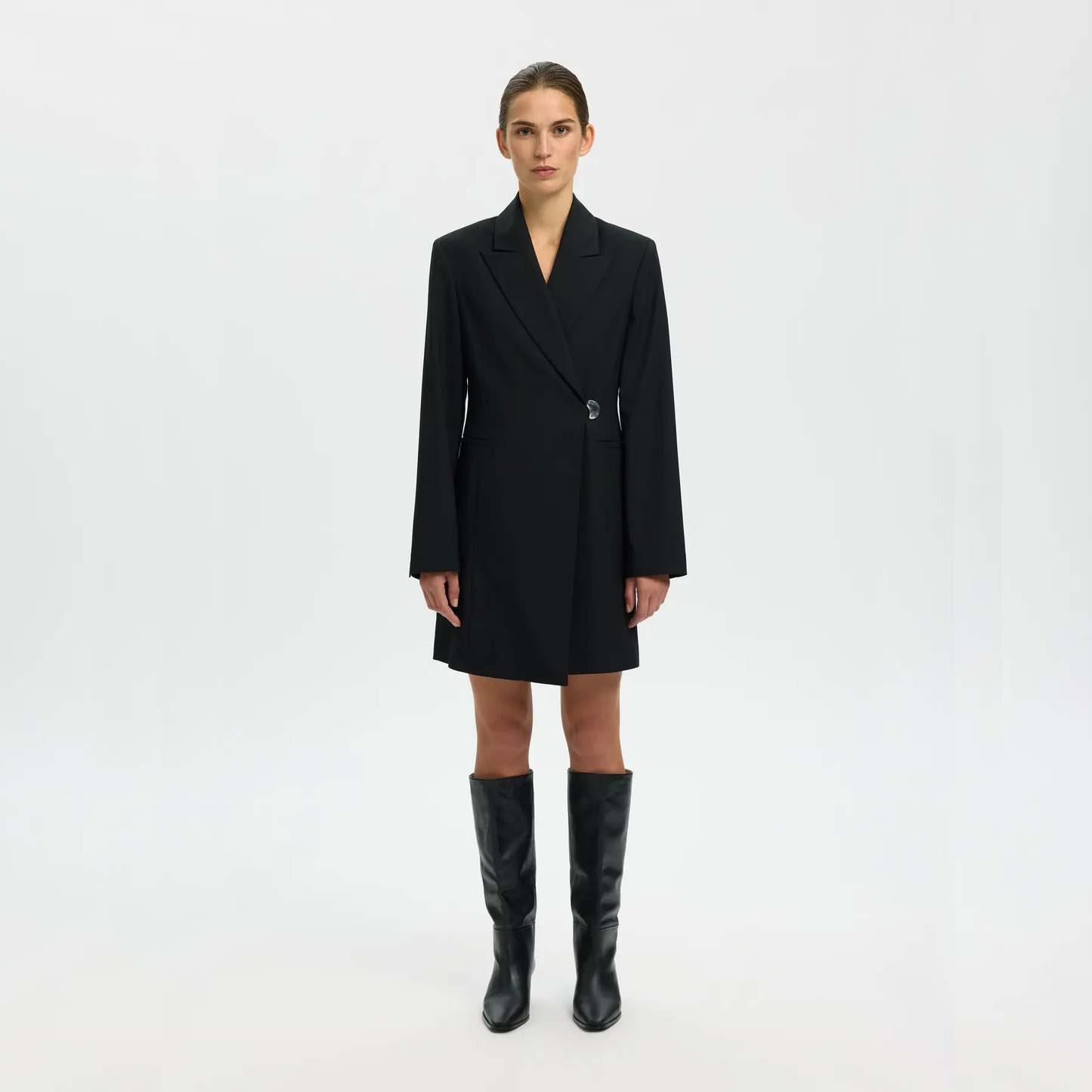 Selected Lisa Blazer Dress, Black