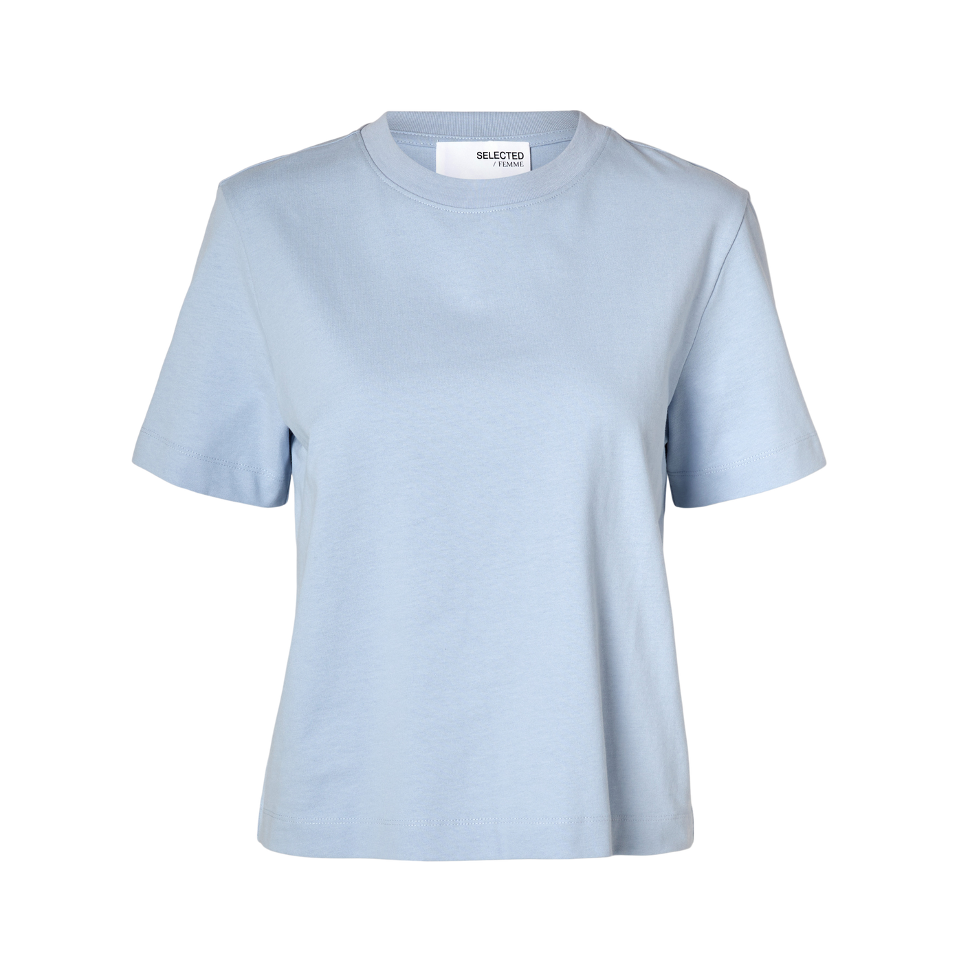 Selected T-shirt Boxy, Cashmere Blue
