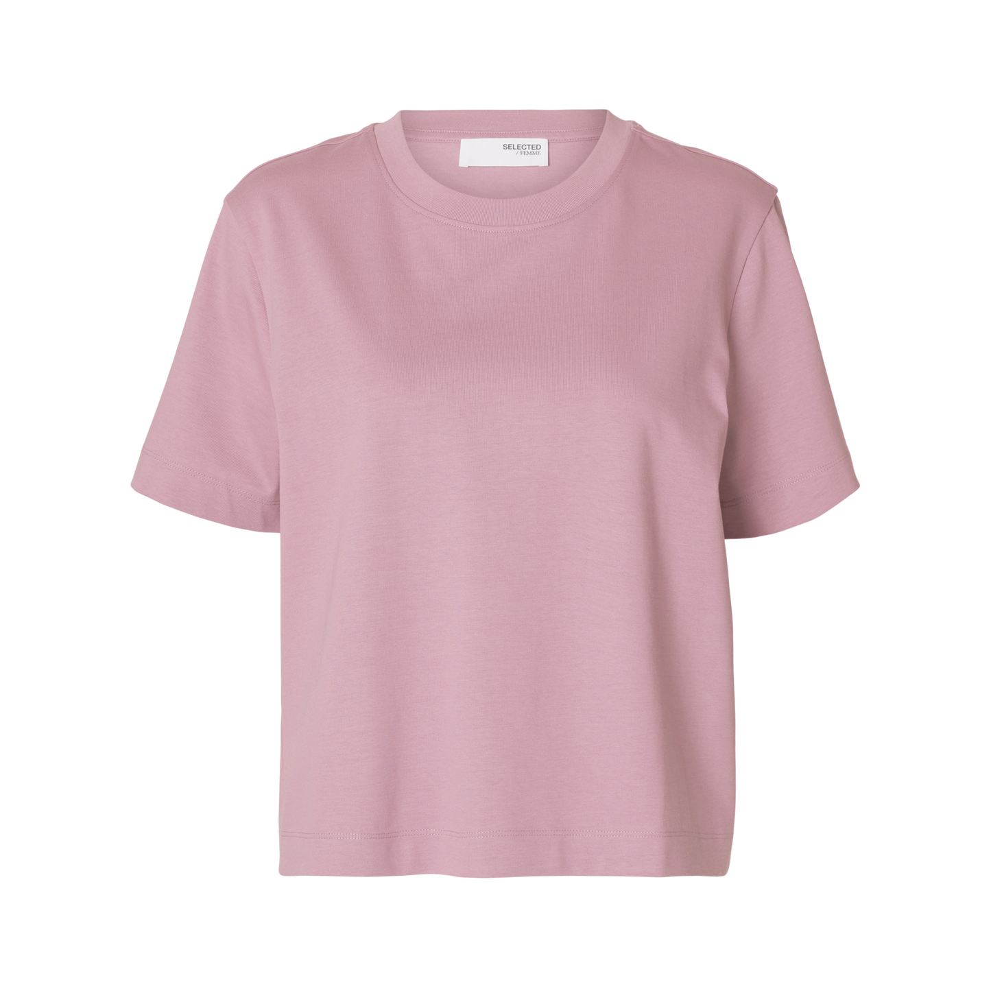 Selected T-shirt Boxy, Bleached Mauve