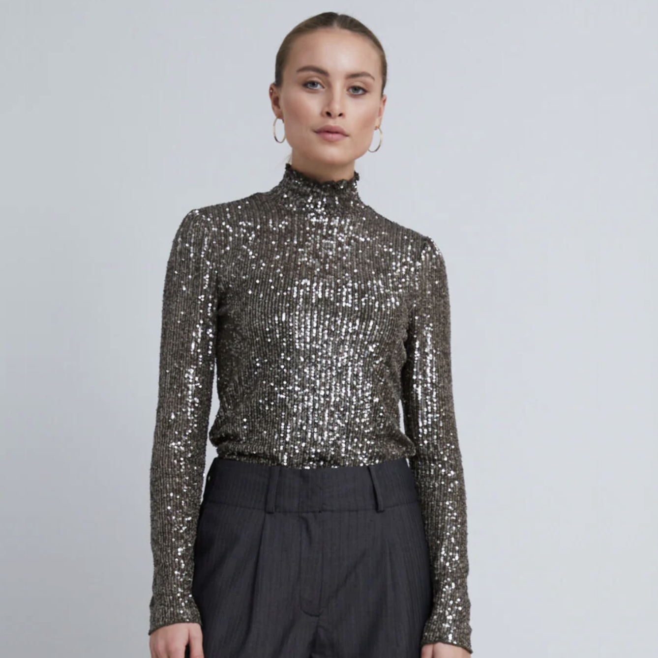 Bruuns Bazaar Jewel Antiqa blouse, Grey