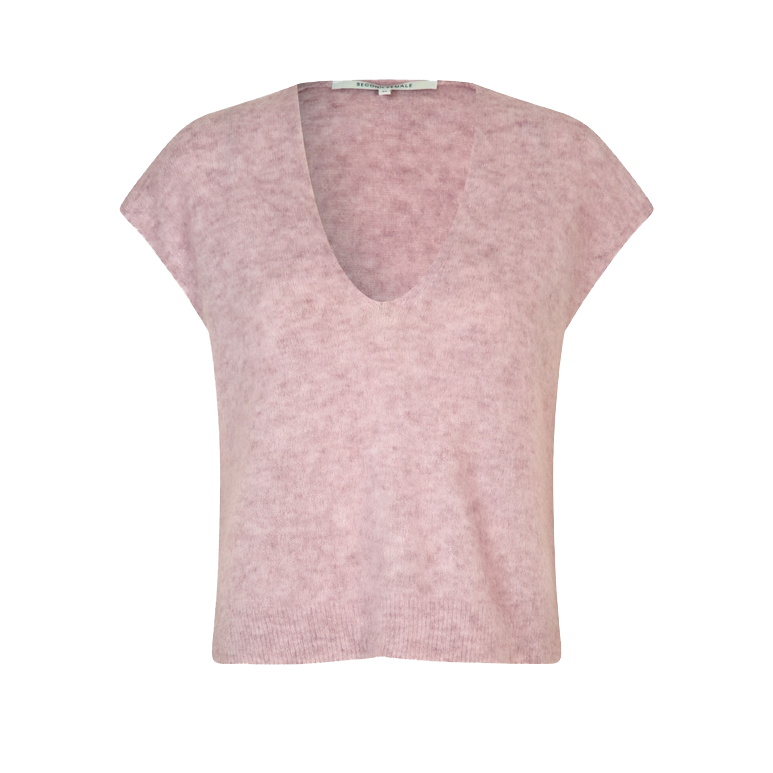 Second Female Camryn Knit Vest, Sepia Rose