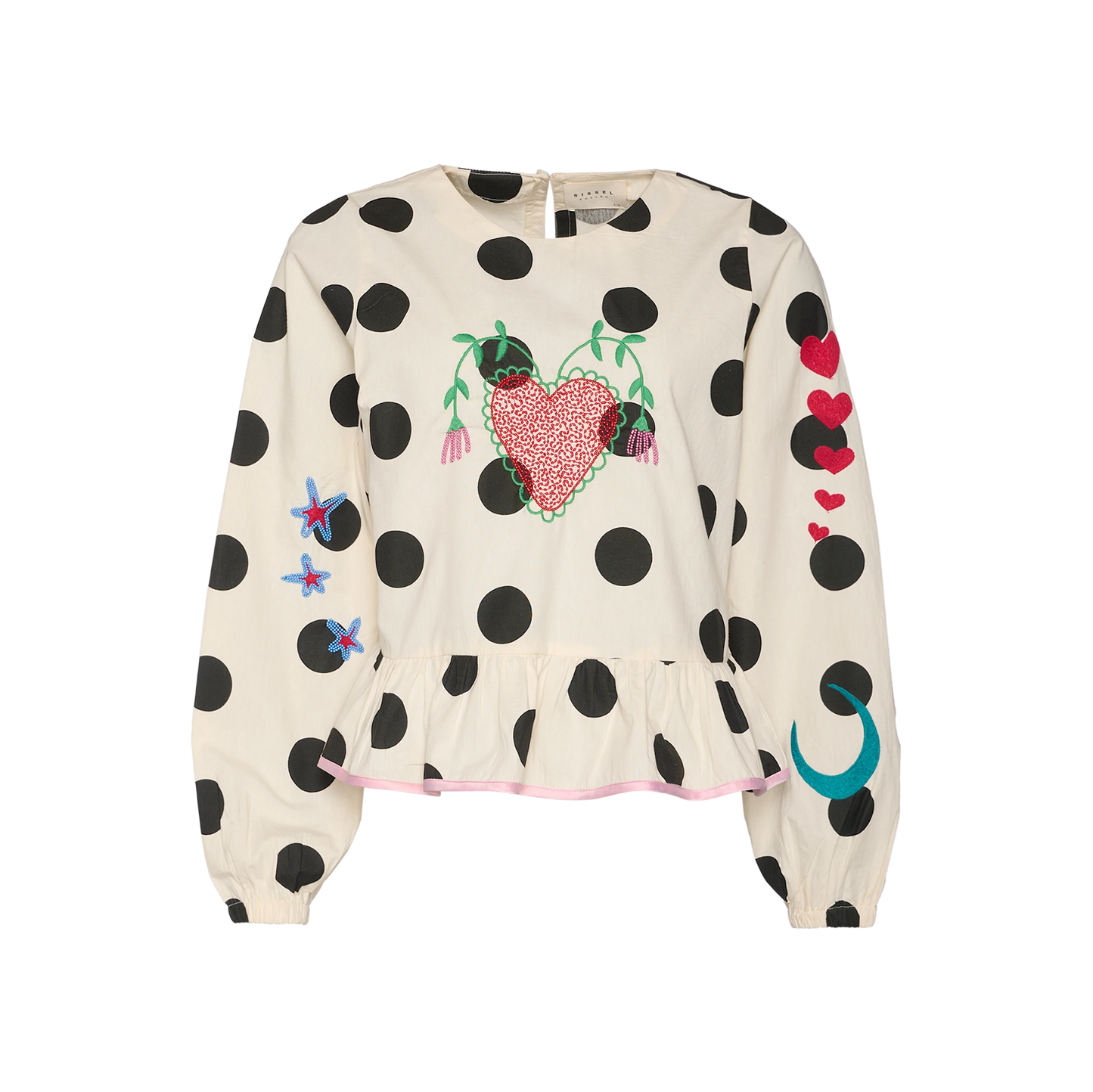 Sissel Edelbo Diana Top, Black Dot