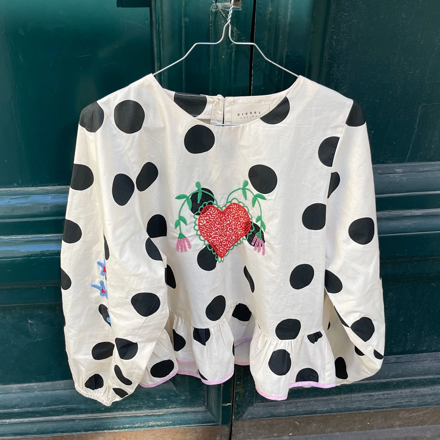 Sissel Edelbo Diana Top, Black Dot