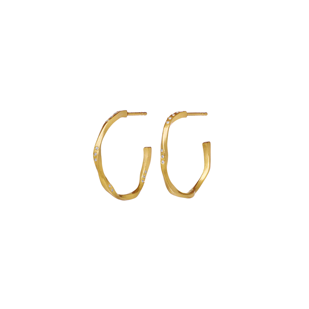 Maanesten 9862A Echo Medium Earring, Gold