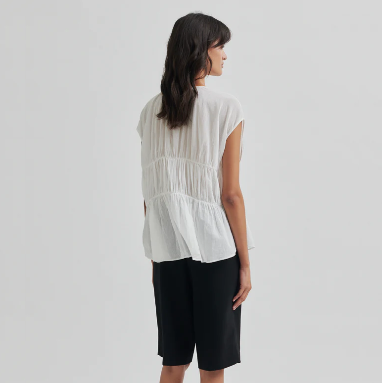 Second Female Flou Top, White