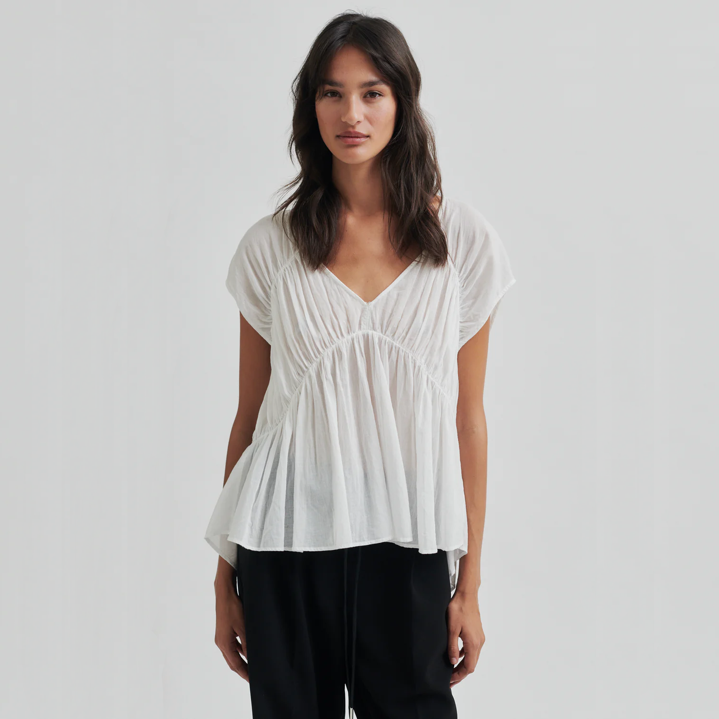 Second Female Flou Top, White