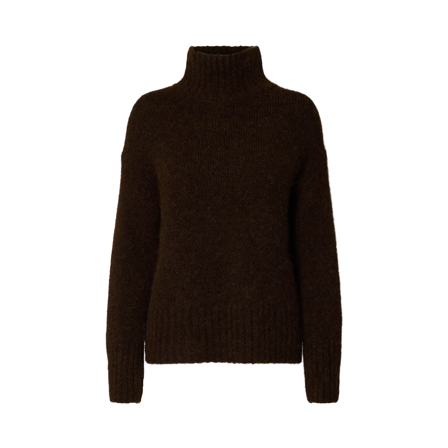 Selected Gabriella Knit High-Neck, Delicioso Melange