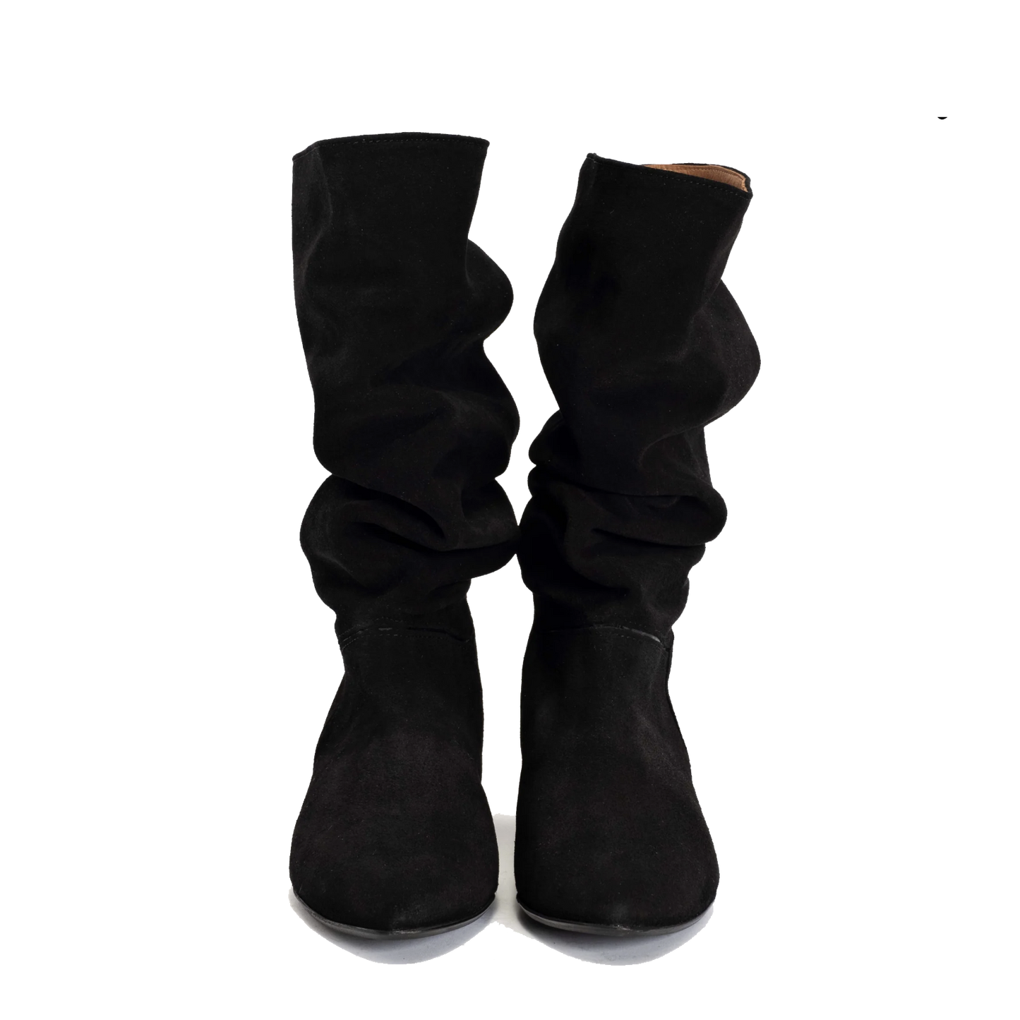 Anonymous Jasmina 20 Calf Suede & Sleek Leather, Black