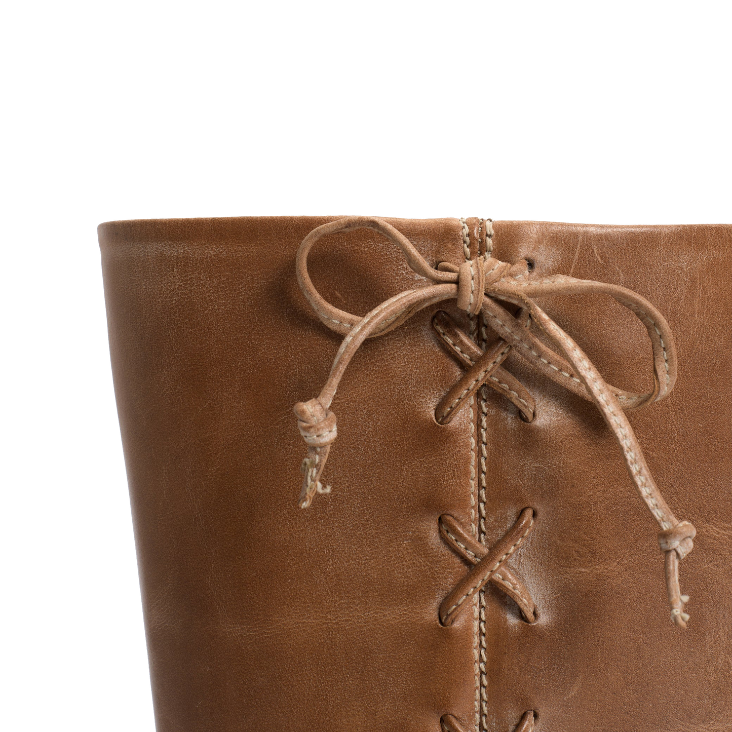 Dico Julia Gaucho Boot With Laces, Dark Tan