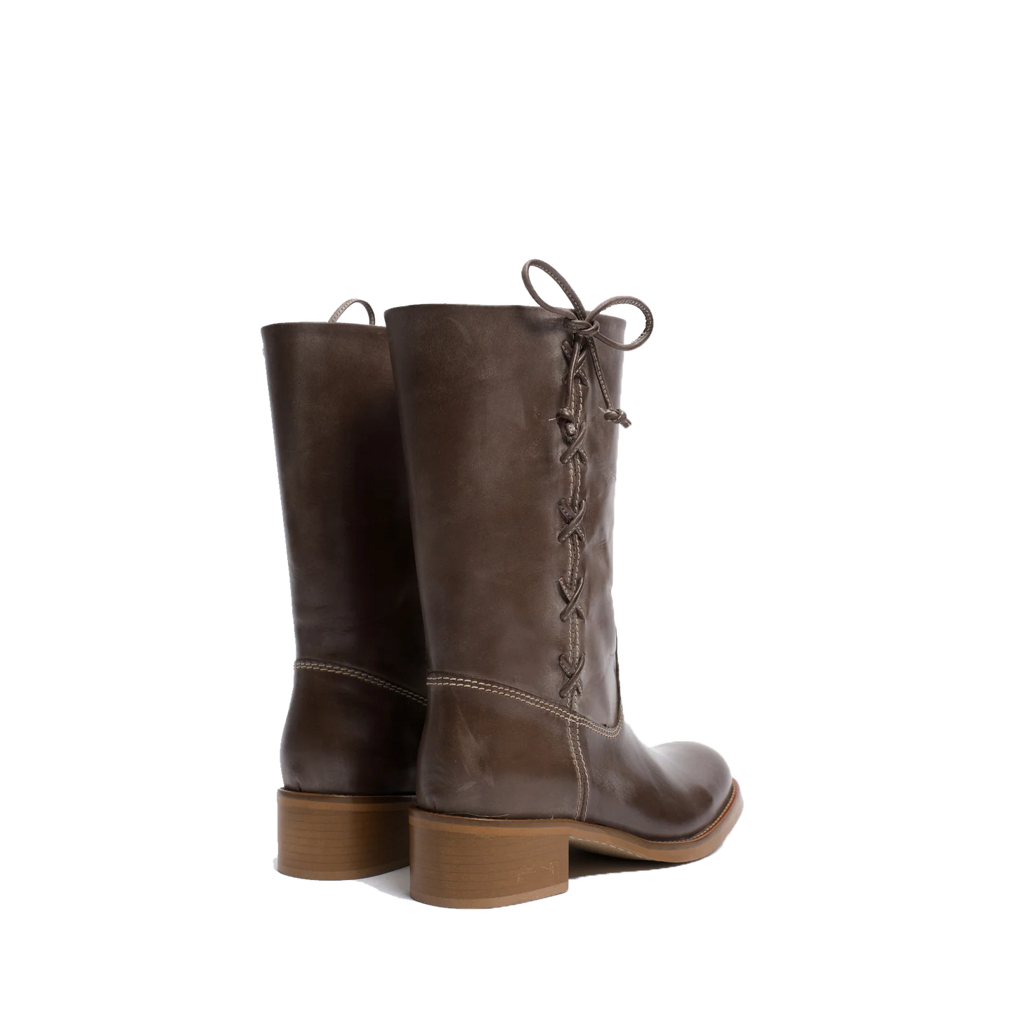 Dico Julia Gaucho Boot With Laces, Dark Brown