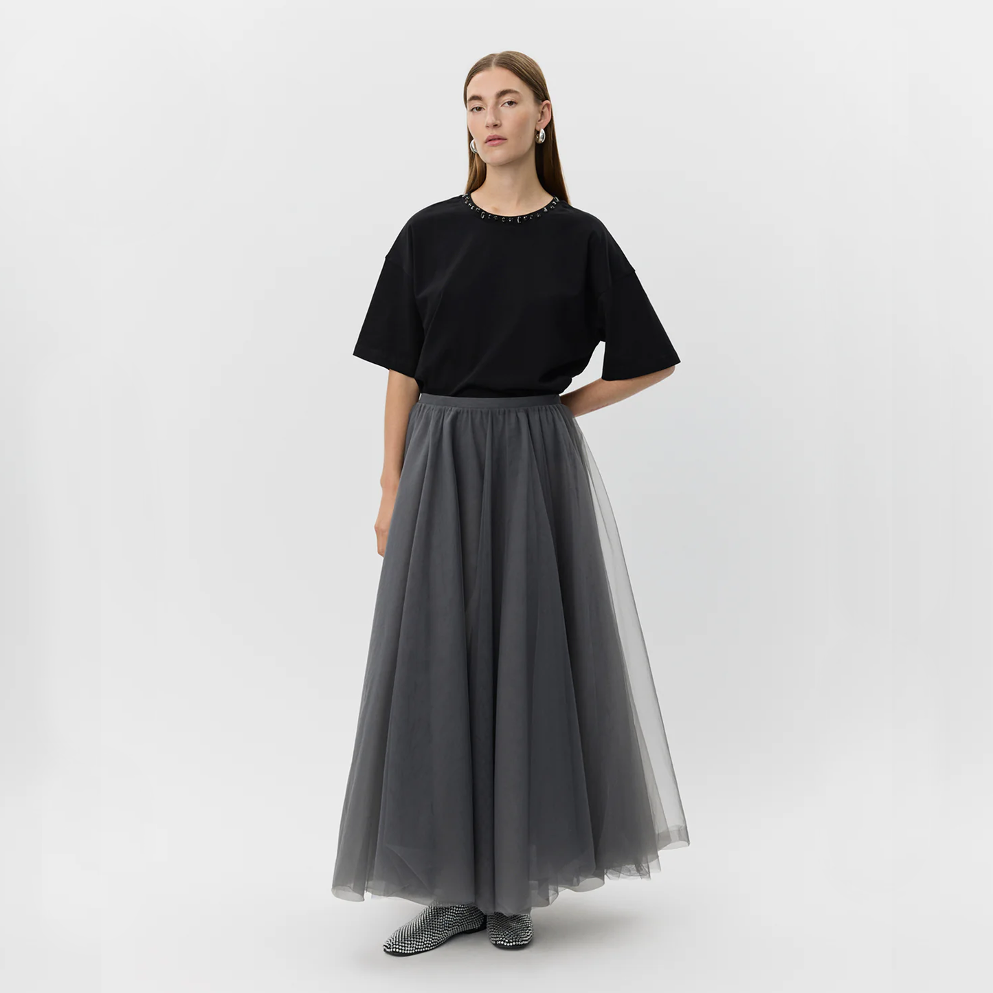Sofie Schnoor Kayla Skirt, Stone Grey