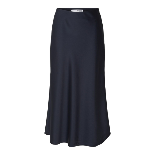 Selected Lena Midi Skirt, Dark Sapphire