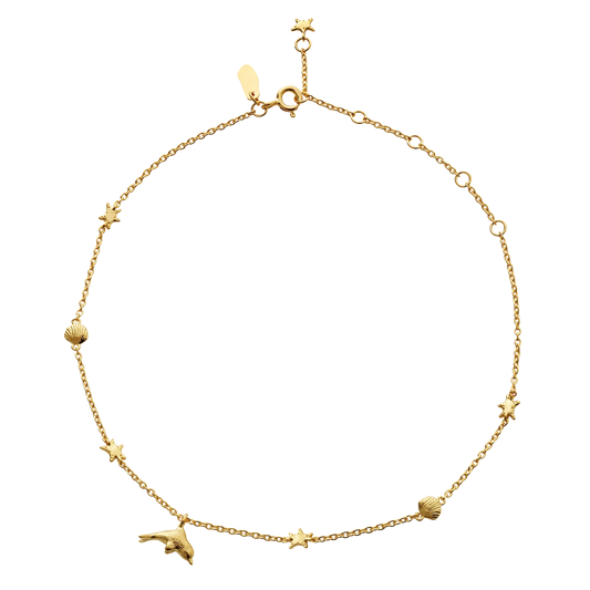 Maanesten 8627A Lilo Anklet, Gold