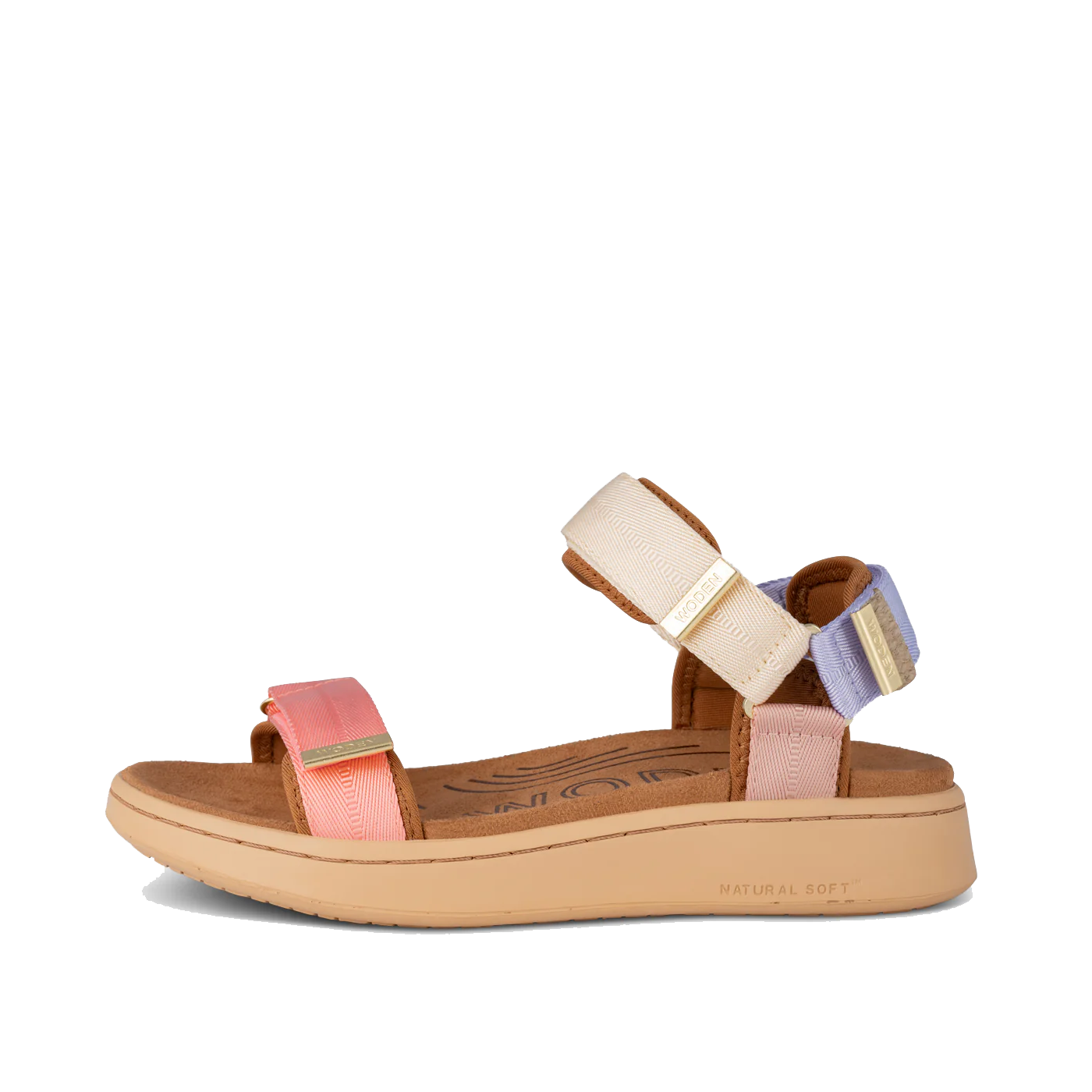 Woden Sandal Line Butter Multi