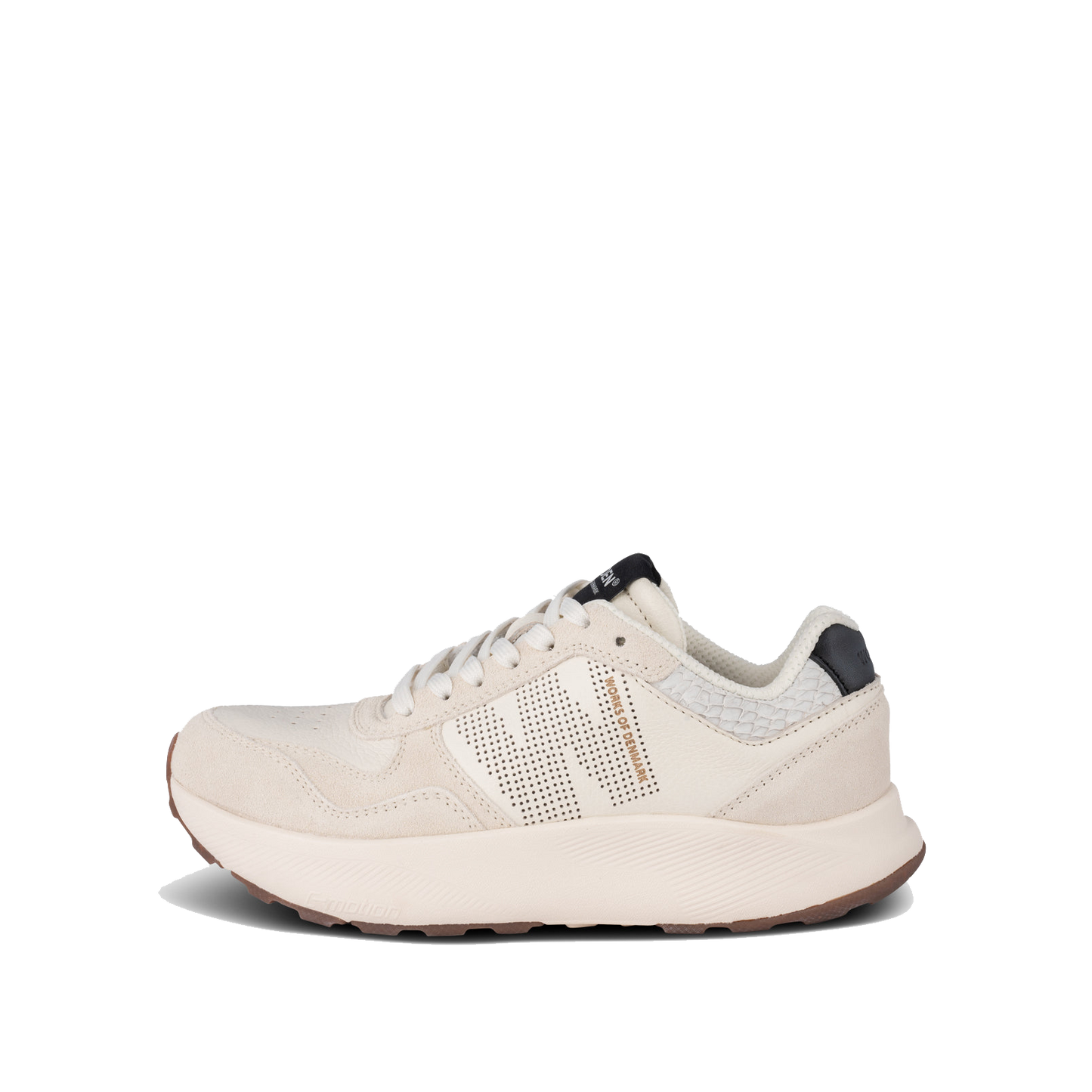 Woden Mathilde Runner Leather, Blanc de Blanc