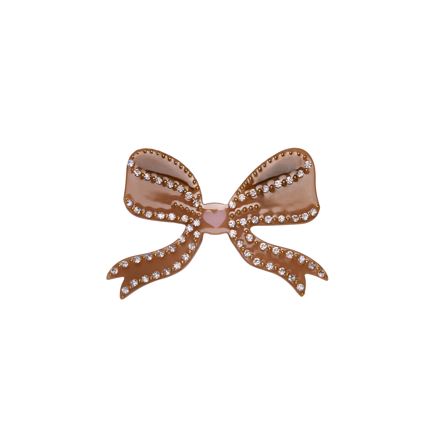 Maanesten Bow Hair Clip, Mocha