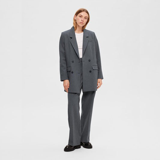 Selected Myla relax blazer, Stripe