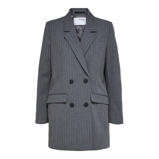 Selected Myla relax blazer, Stripe