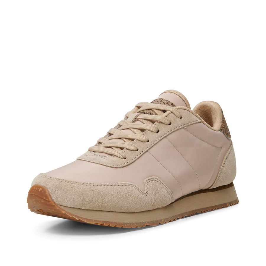 Woden Nora III Leather sneakers, Coffee Cream