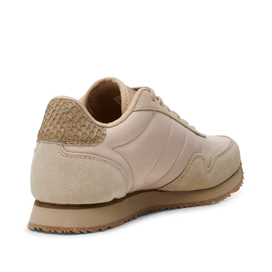 Woden Nora III Leather sneakers, Coffee Cream