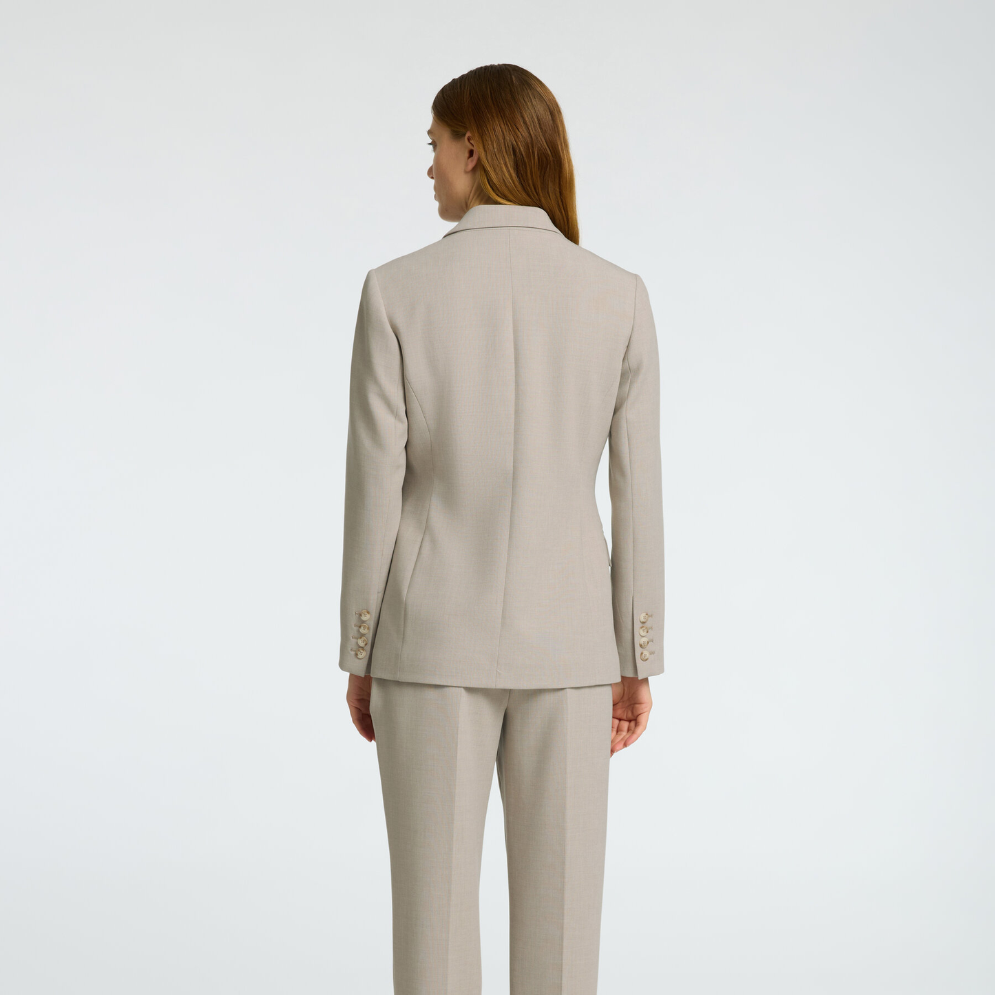 Selected Rita Classic Blazer, Island Fossil Melange