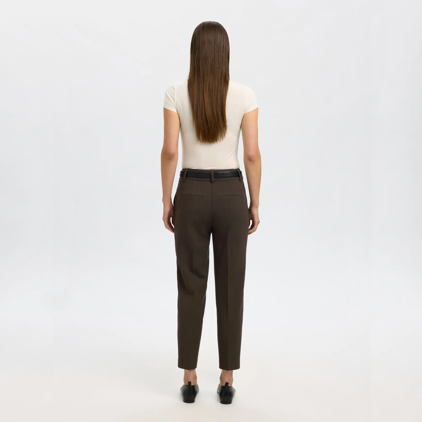 Selected Rita MW Cropped Pant, Delicioso Melange