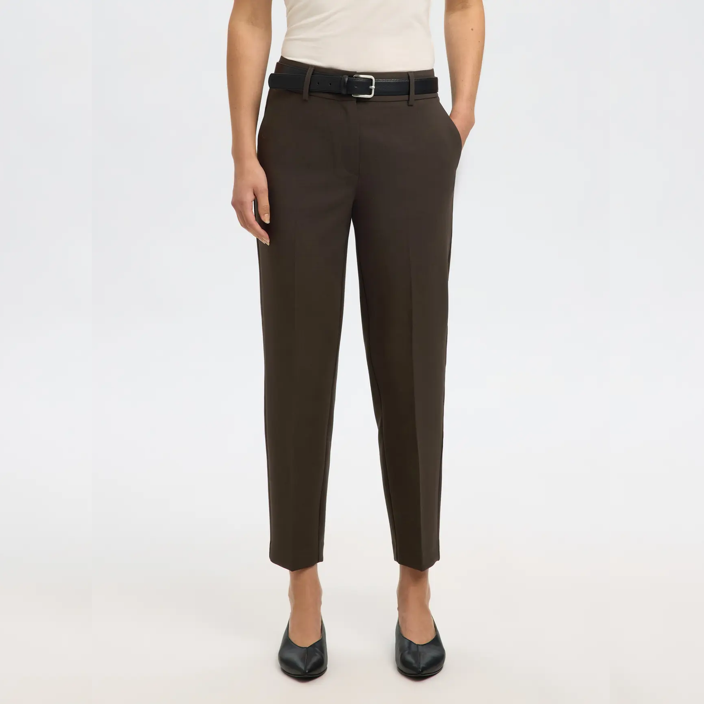 Selected Rita MW Cropped Pant, Delicioso Melange