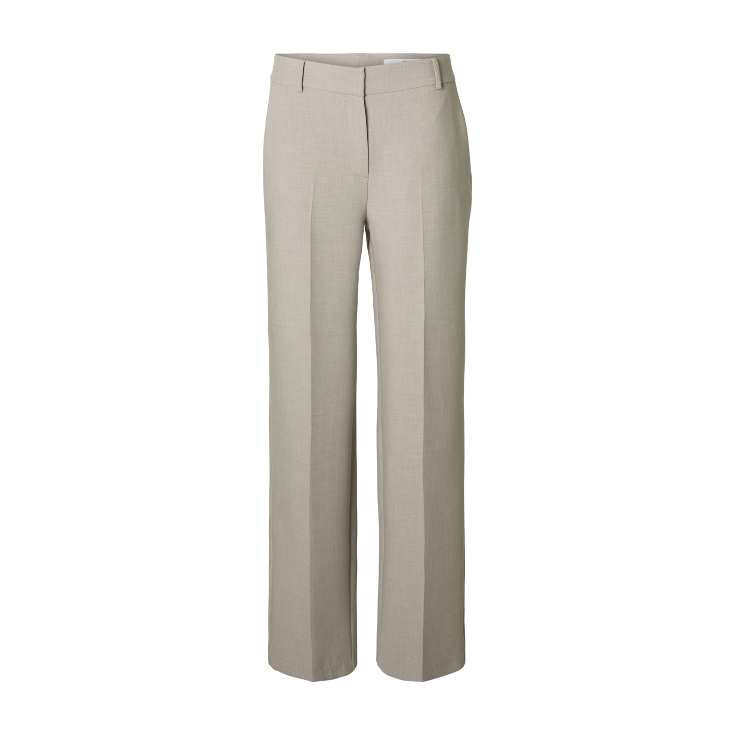 Selected Rita MW Wide Pant, Island Fossil Melange